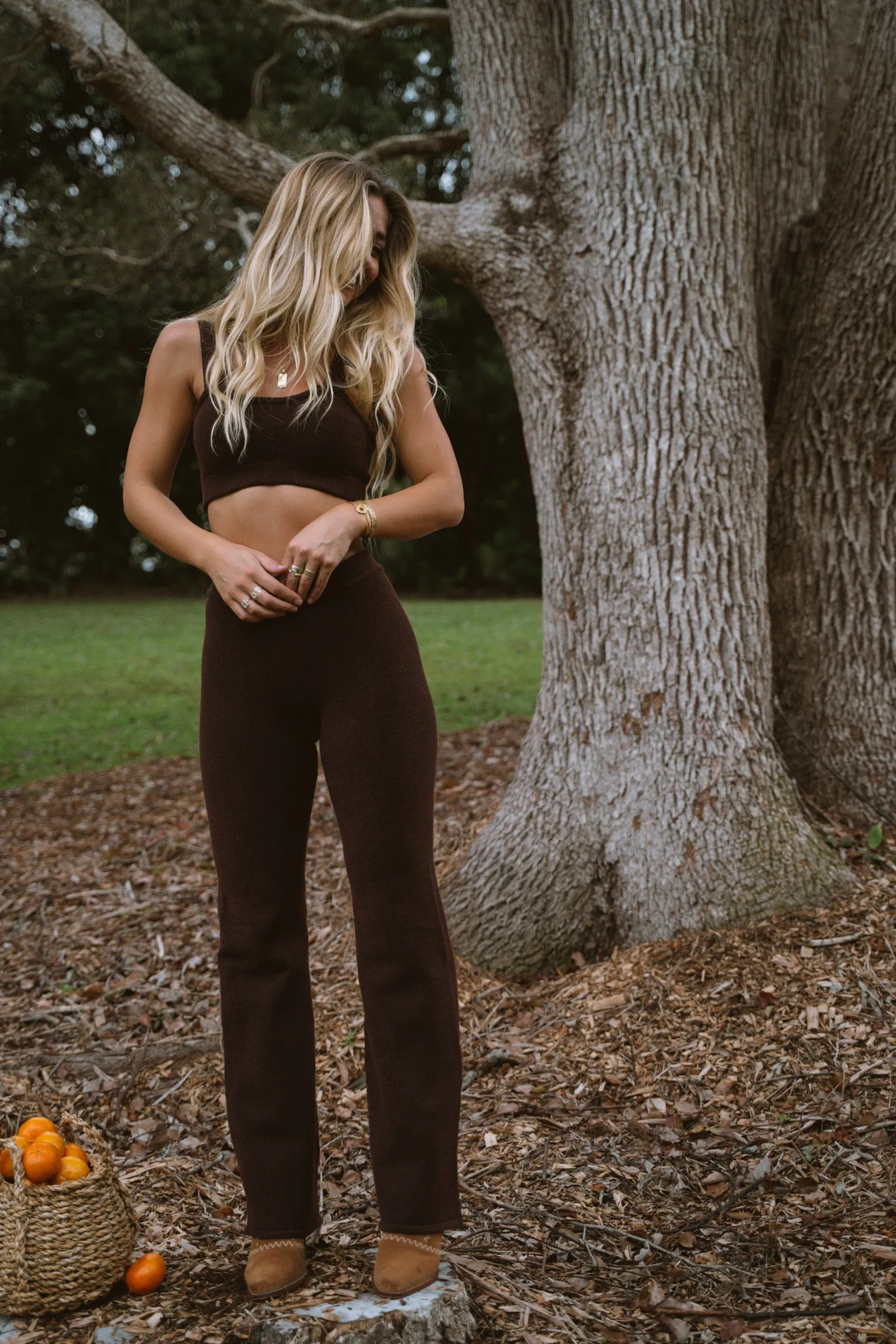 Gigi Knit Pants - Carob sold by Pastel product image thumbnail 2