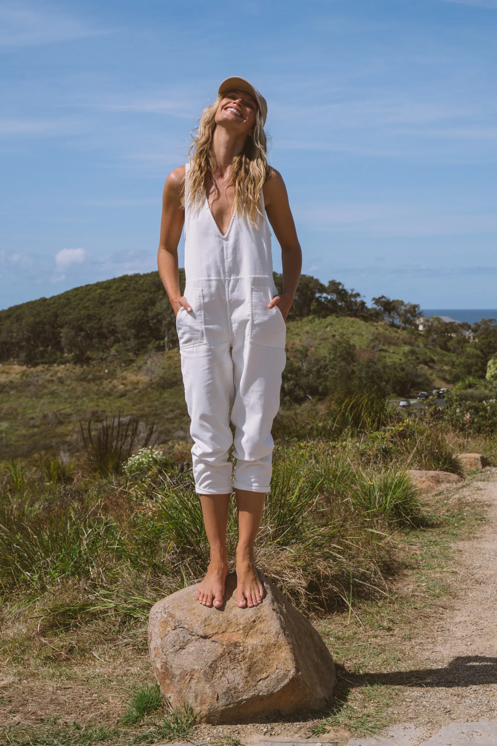 Solana Cord Romper - Ivory sold by Pastel product image thumbnail 2