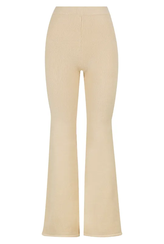 Gigi Knit Pants - Oatmeal sold by Pastel