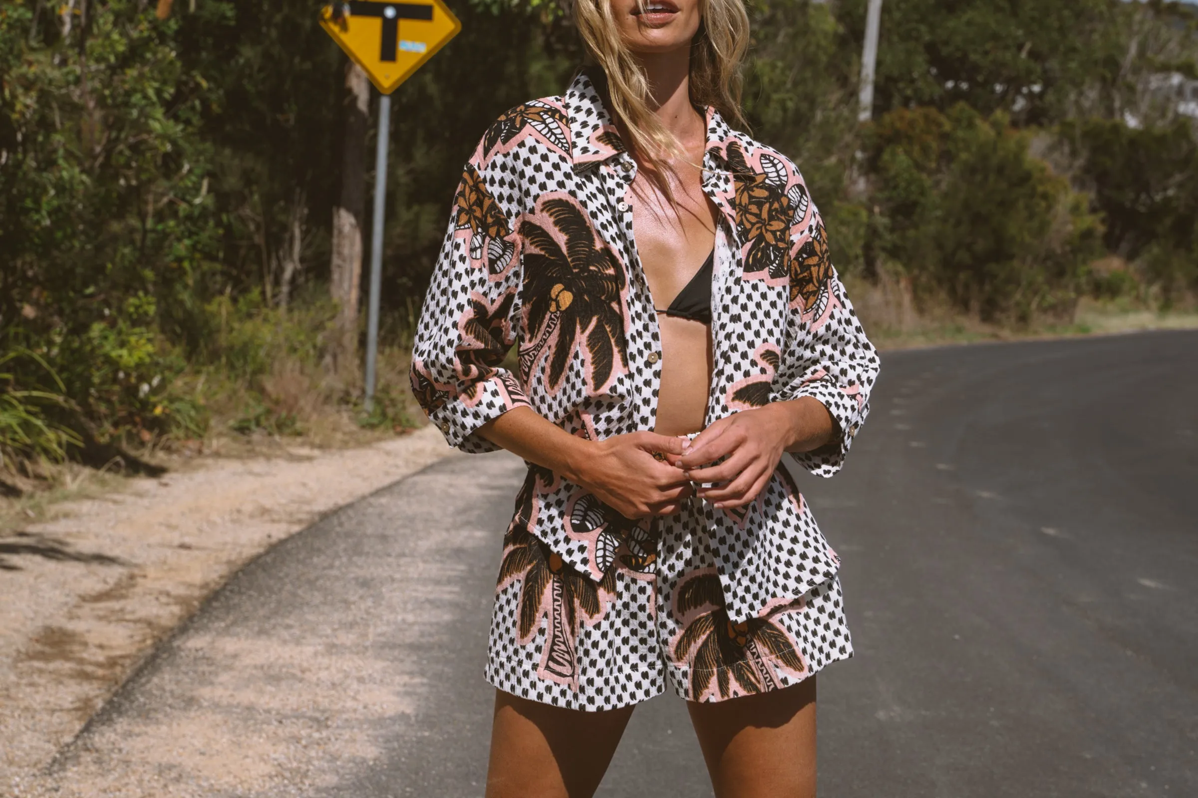 Paradise Palm Button Up Shirt sold by Pastel product image thumbnail 4