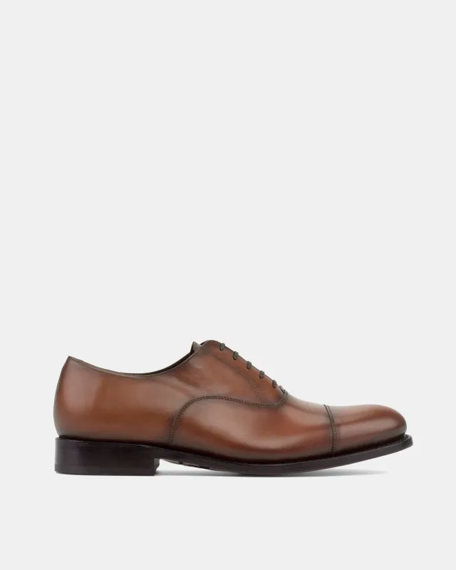 Ashford Cognac Cap Toe Oxford with Half-Rubber Soles - 675 sold by Cobbler Union