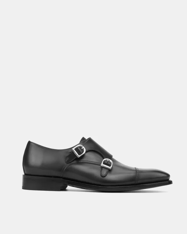 Francis Black Calf Double Monk Strap - 722 sold by Cobbler Union