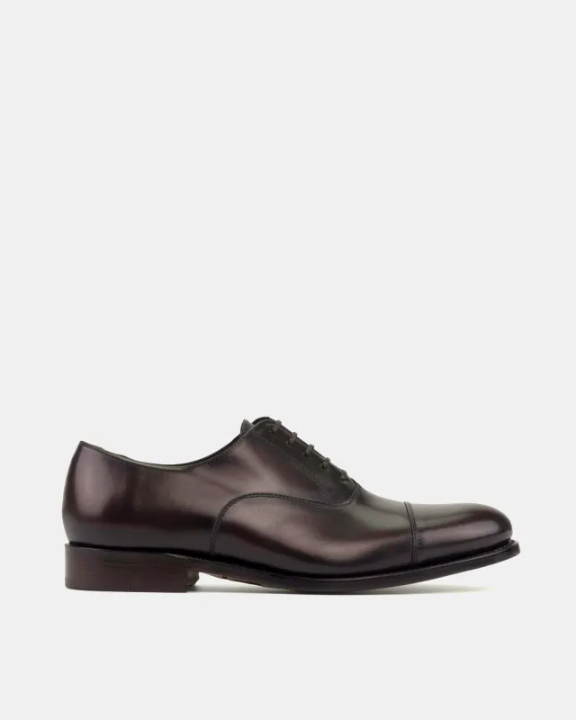 Ashford Dark Brown Cap Toe Oxford - 675 made by Cobbler Union