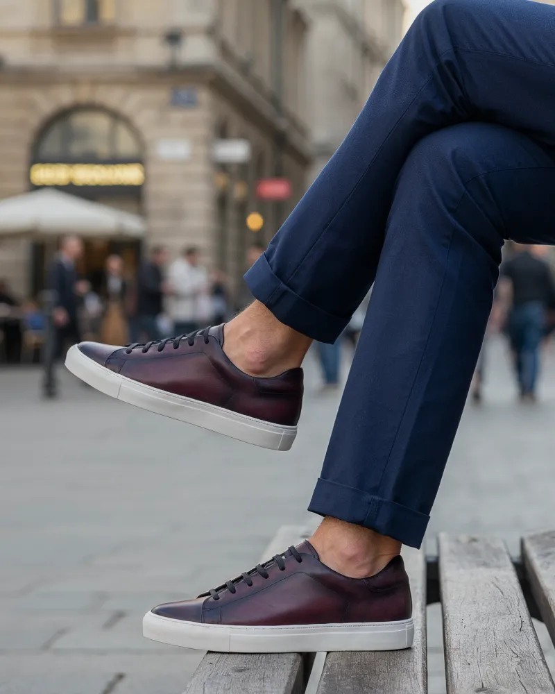 Burgundy Dress Sneaker sold by Cobbler Union product image thumbnail 2