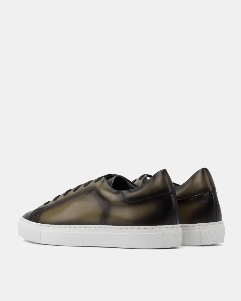 Olive Burnished Dress Sneaker sold by Cobbler Union product image thumbnail 5