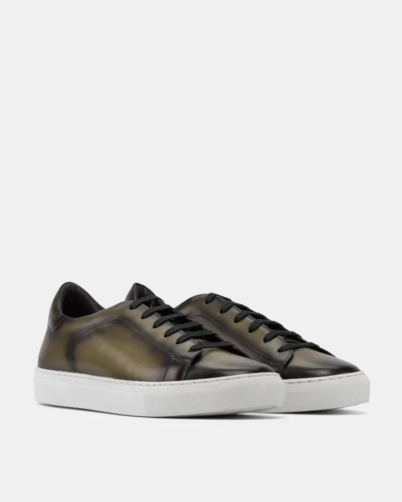 Olive Burnished Dress Sneaker sold by Cobbler Union product image thumbnail 2
