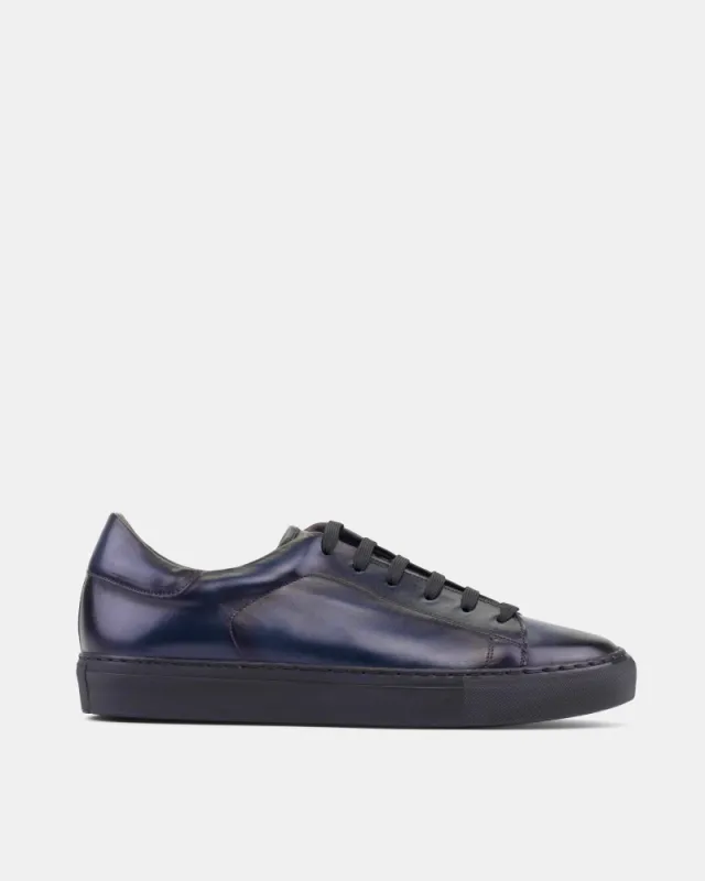 Navy Dress Sneaker in Black Soles sold by Cobbler Union