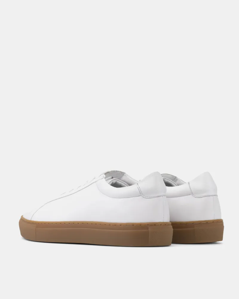White Low Kick Dress Sneaker in Amber Soles sold by Cobbler Union product image thumbnail 5