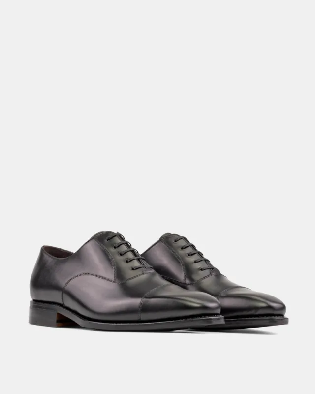 Outlet - Ashford Black Calf - Half Rubber Sole sold by Cobbler Union