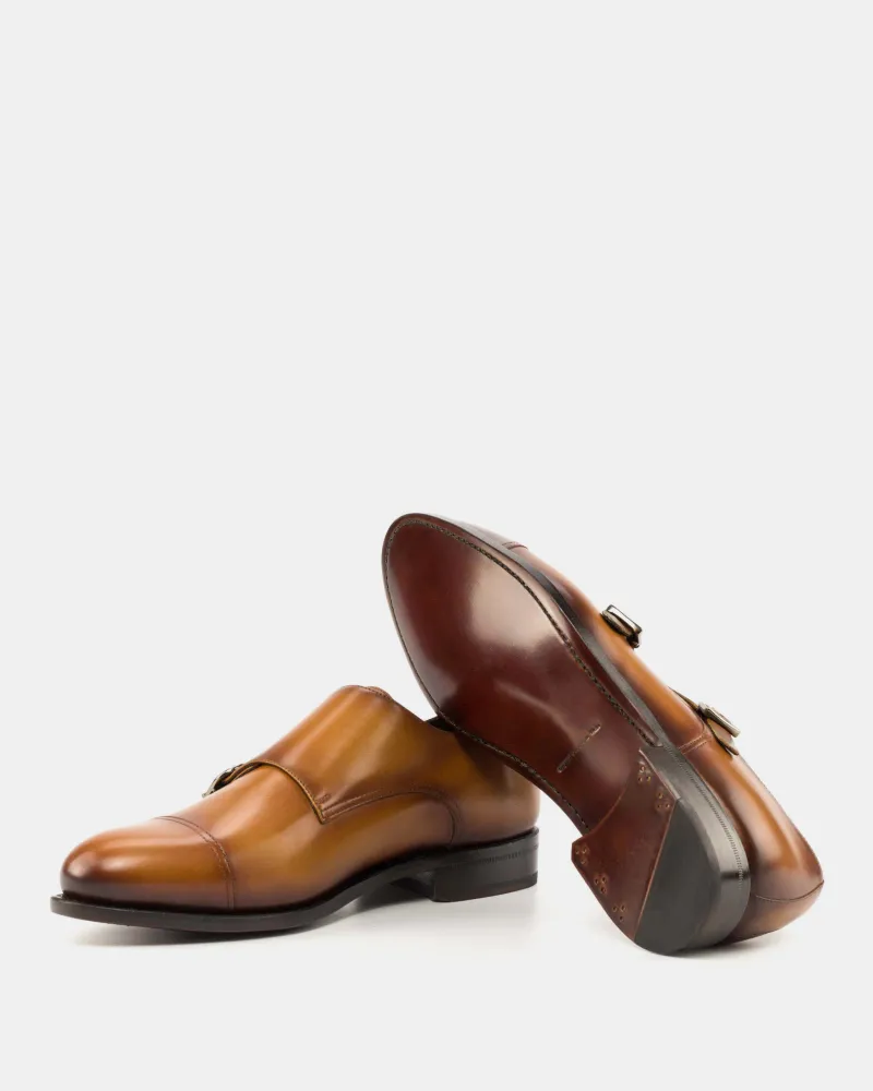 Francis Cognac Double Monk Strap - 675 sold by Cobbler Union product image thumbnail 2