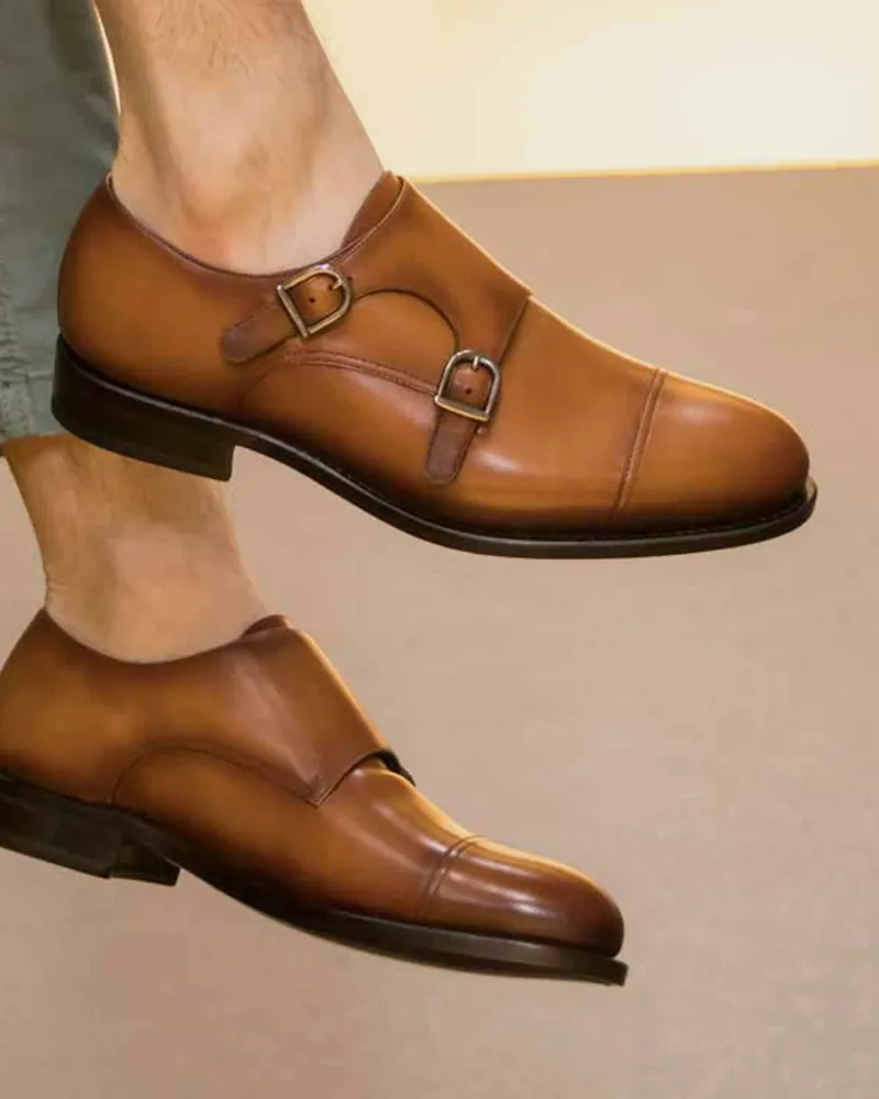 Francis Cognac Double Monk Strap - 675 sold by Cobbler Union product image thumbnail 4