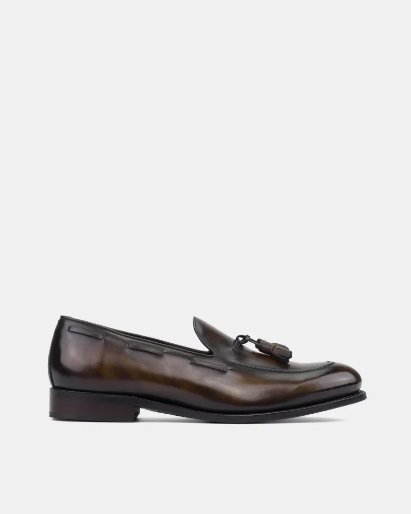 Thomas Tobacco Patina Tassel Loafer - 675 sold by Cobbler Union