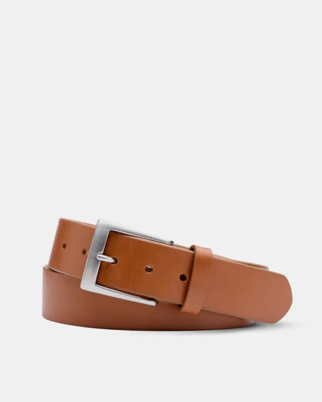 Venice Calf Belt in Cognac Leather sold by Cobbler Union