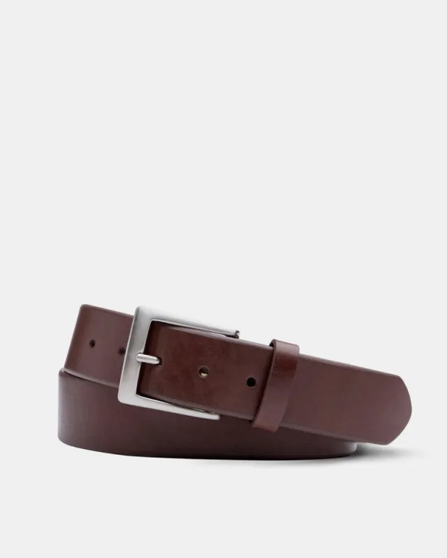 Venice Calf Belt in Chocolate Leather sold by Cobbler Union