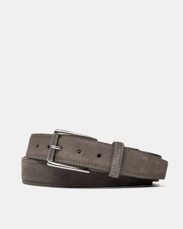 Suede Belt in Charcoal sold by Cobbler Union