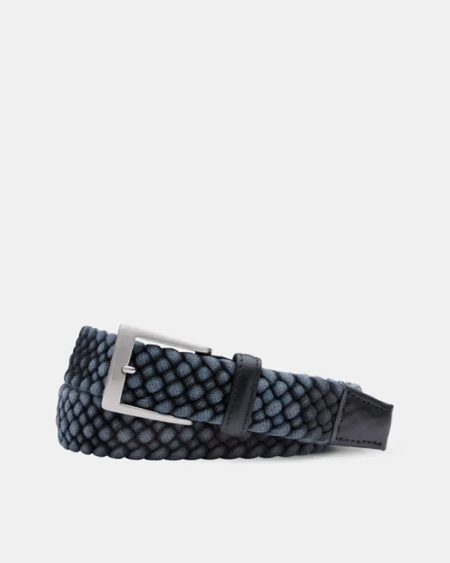Cloth Braid Belt in Grey sold by Cobbler Union