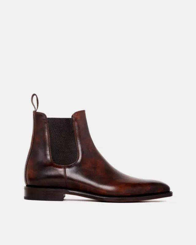 Museum Brown Leather Chelsea Boot made by Cobbler Union