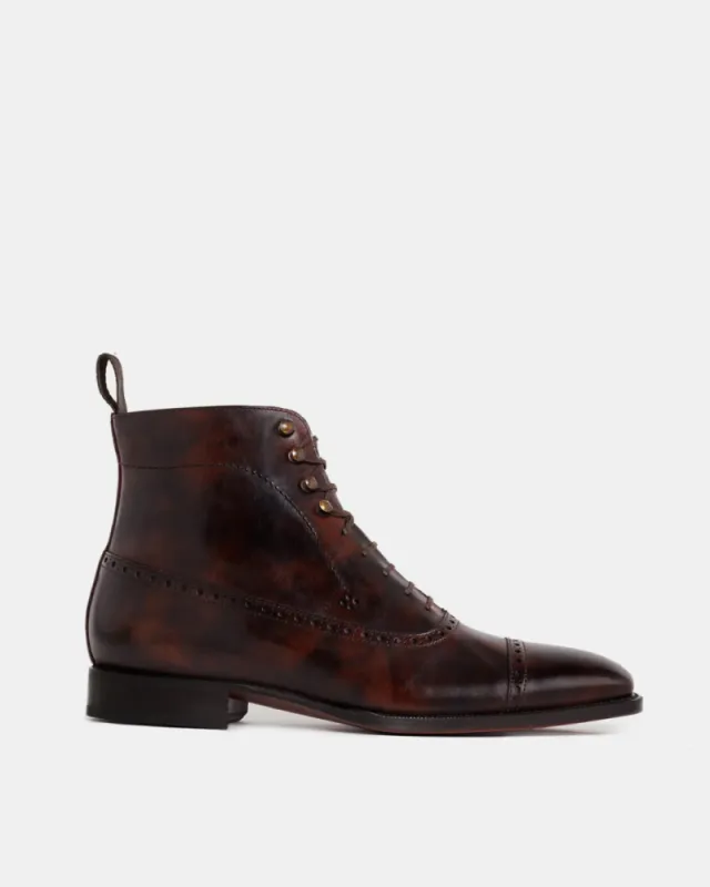 Museum Brown Balmoral Brogue Boot sold by Cobbler Union
