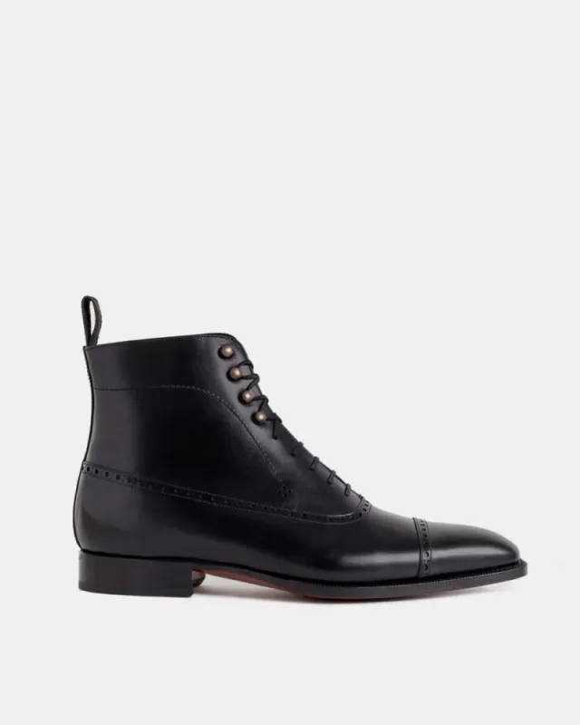 Black Balmoral Brogue Boot sold by Cobbler Union