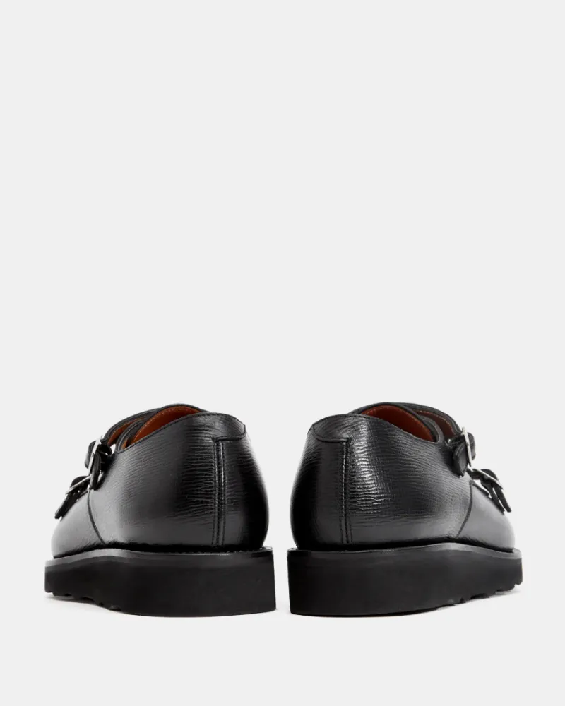 Black Lightweight Monk Strap Shoe sold by Cobbler Union product image thumbnail 4