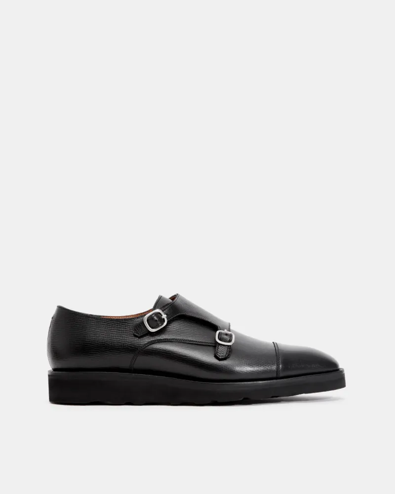 Black Lightweight Monk Strap Shoe sold by Cobbler Union