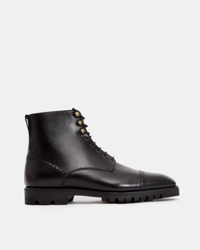 Black Alcazar Cap Toe Boot sold by Cobbler Union
