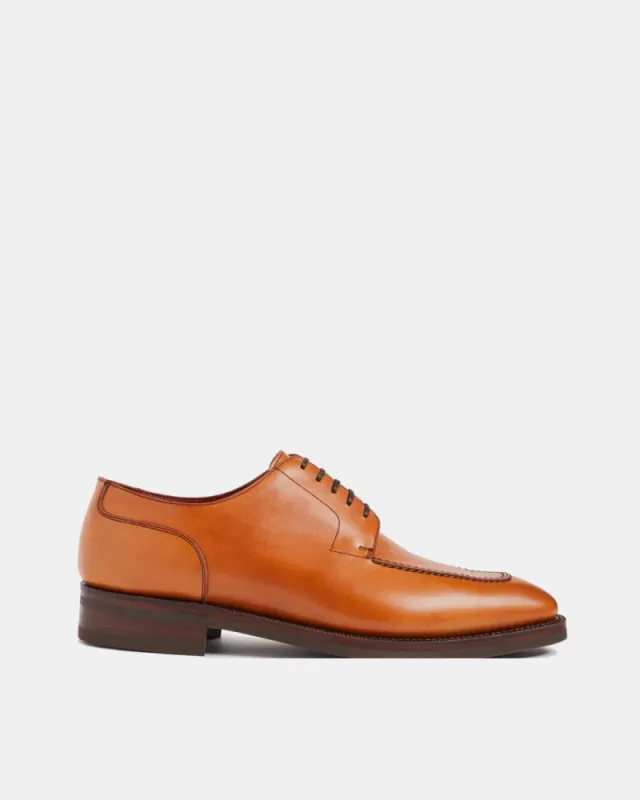 Cognac Calf Norwegian Split Toe Shoe sold by Cobbler Union