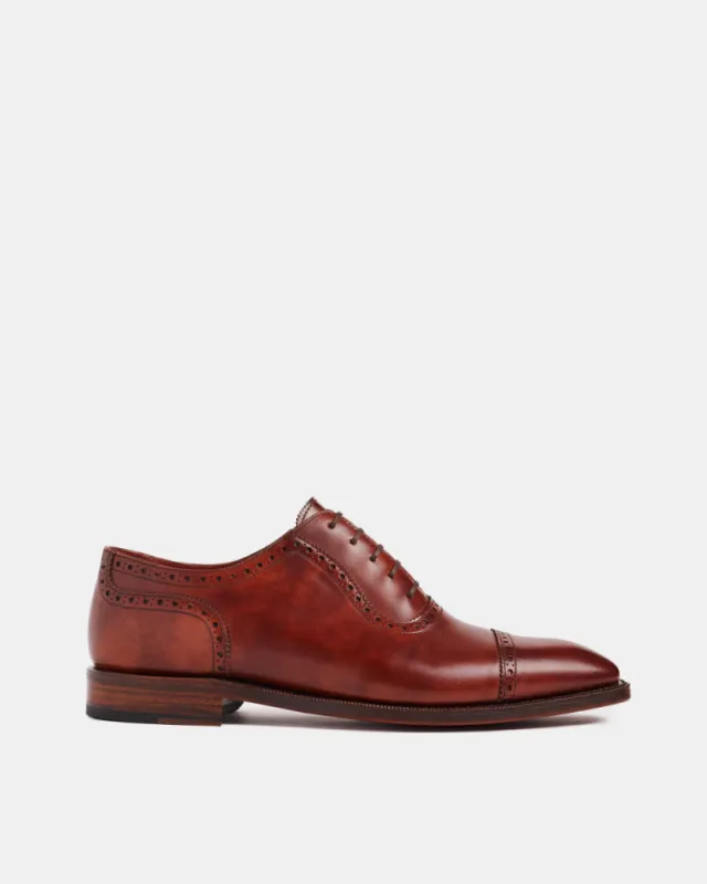 Museum Cognac Brogue Oxford Dress Shoe sold by Cobbler Union