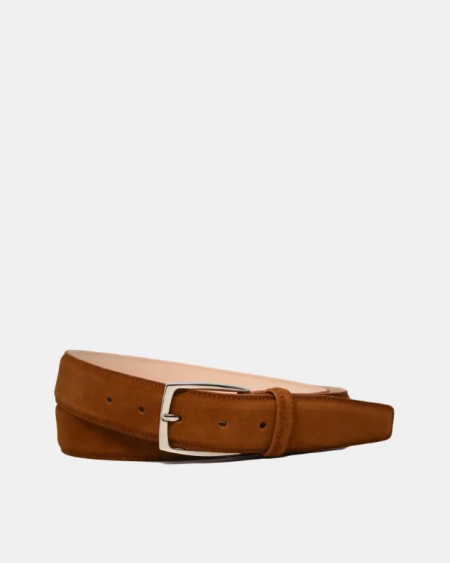 Tobacco Suede Belt sold by Cobbler Union