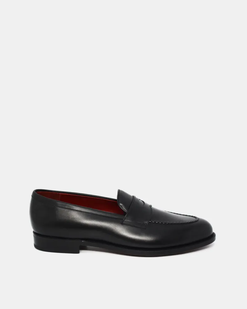 Black Calf Leather Penny Loafer sold by Cobbler Union