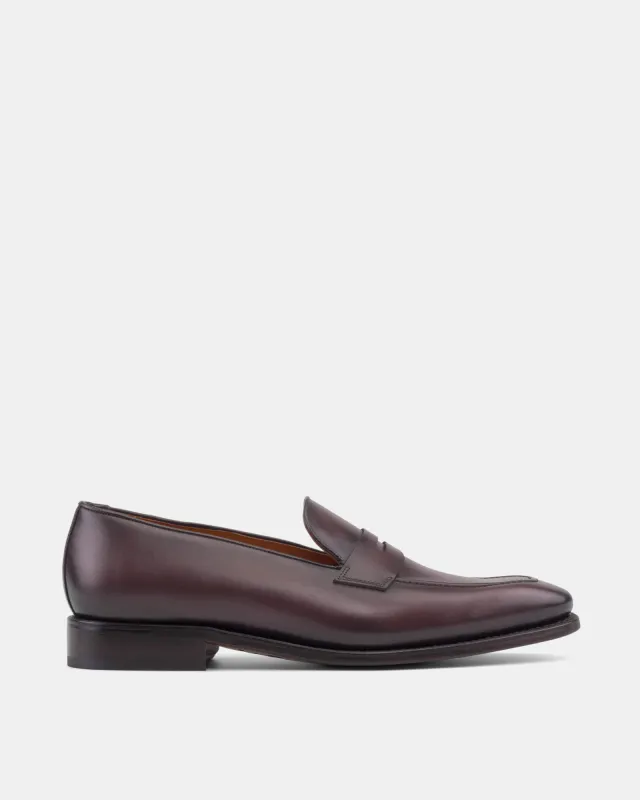 Smith Oxblood Penny Loafer - 722 made by Cobbler Union