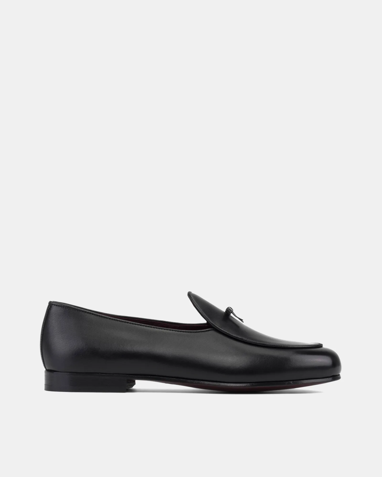 Black Full-Grain Belgian Loafer with Bow sold by Cobbler Union