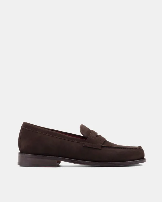 Henry Brown Suede Penny Loafer - 144 sold by Cobbler Union