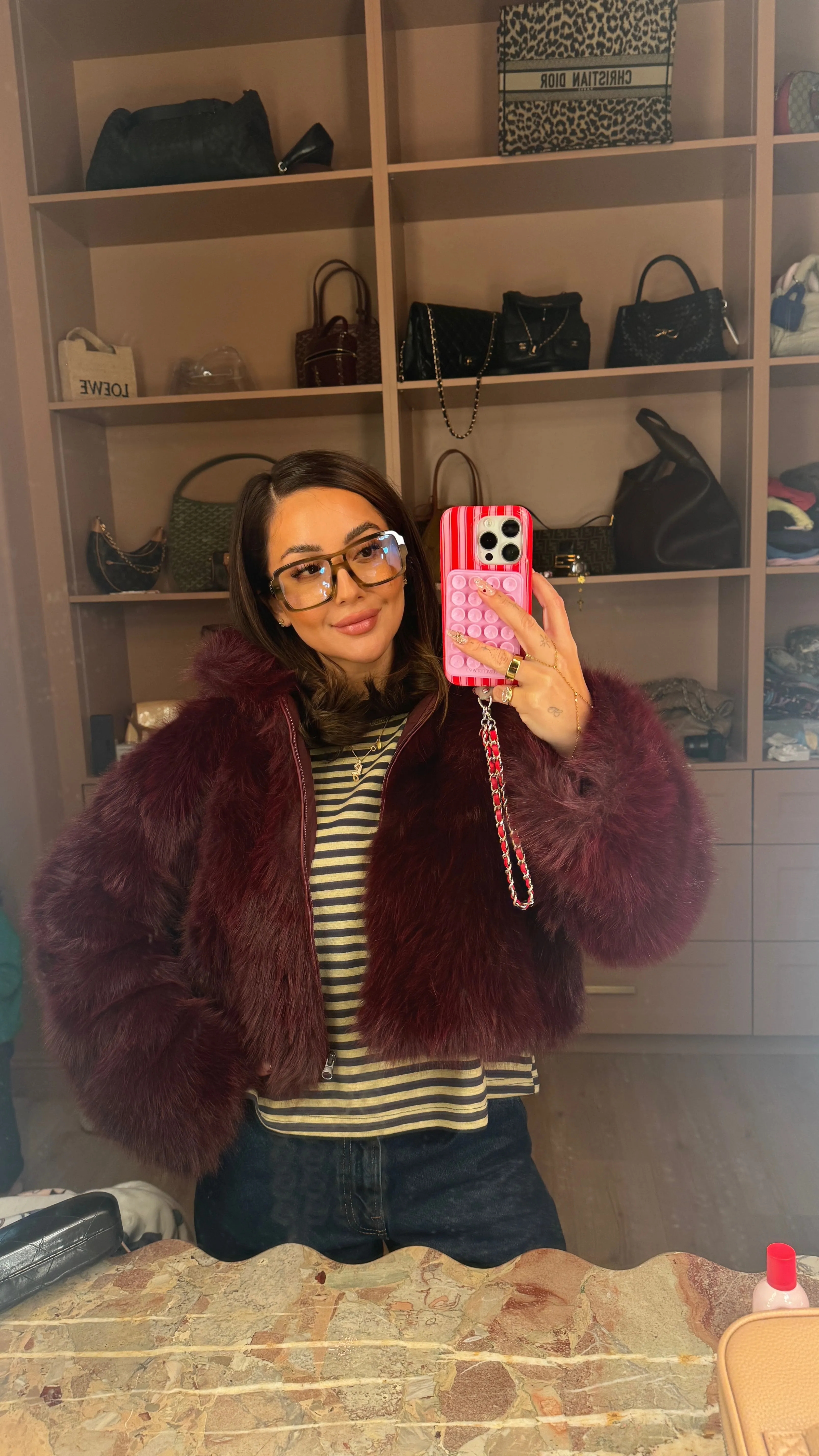 BAWSY FAUX FUR JACKET sold by Elvn Elvn