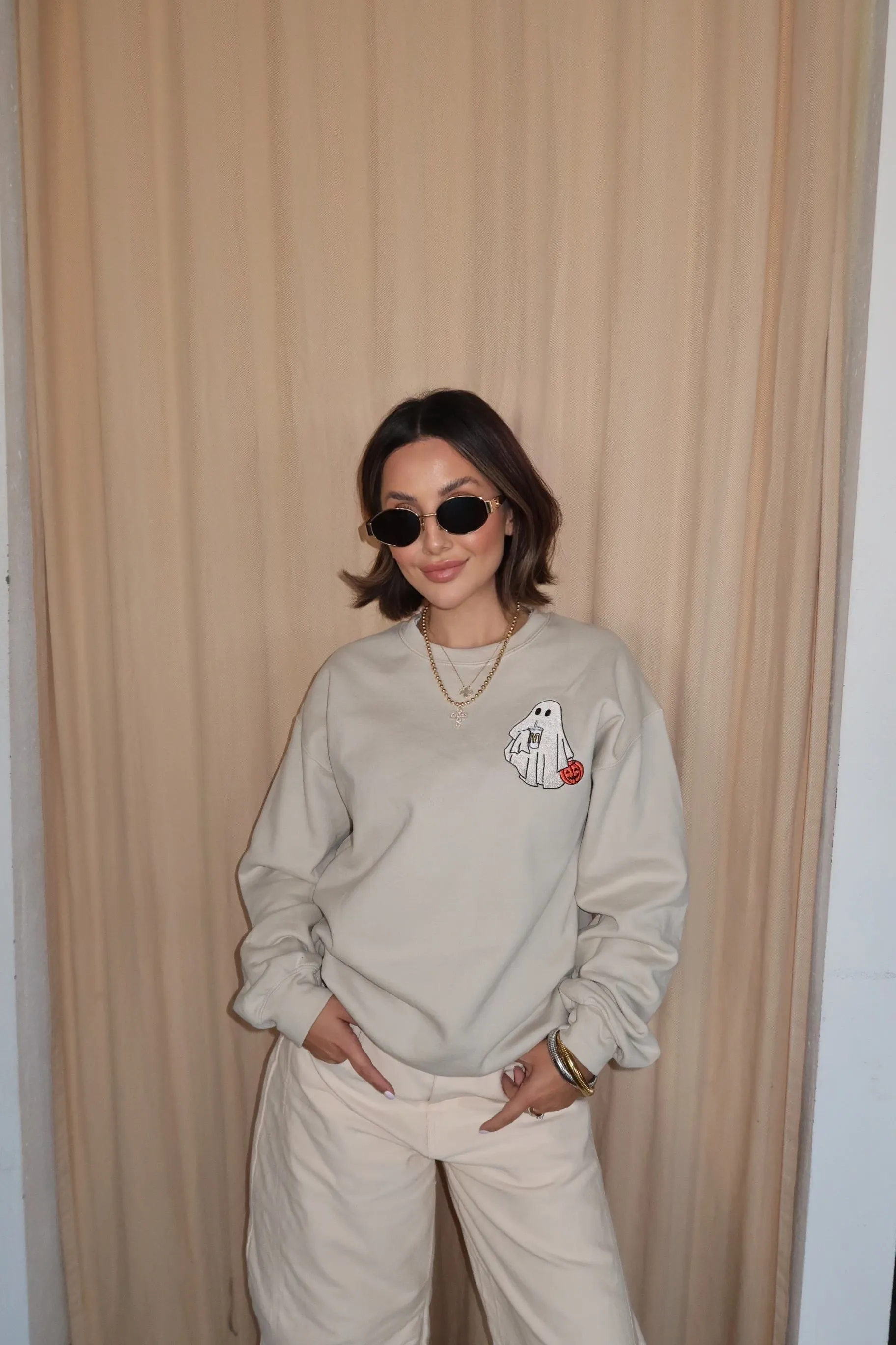 CASUAL GHOST CREWNECK sold by Elvn Elvn