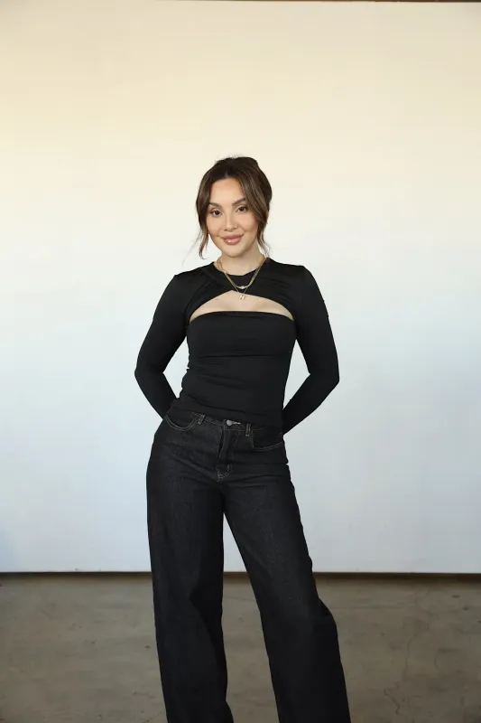 BLACK CUT OUT TOP sold by Elvn Elvn