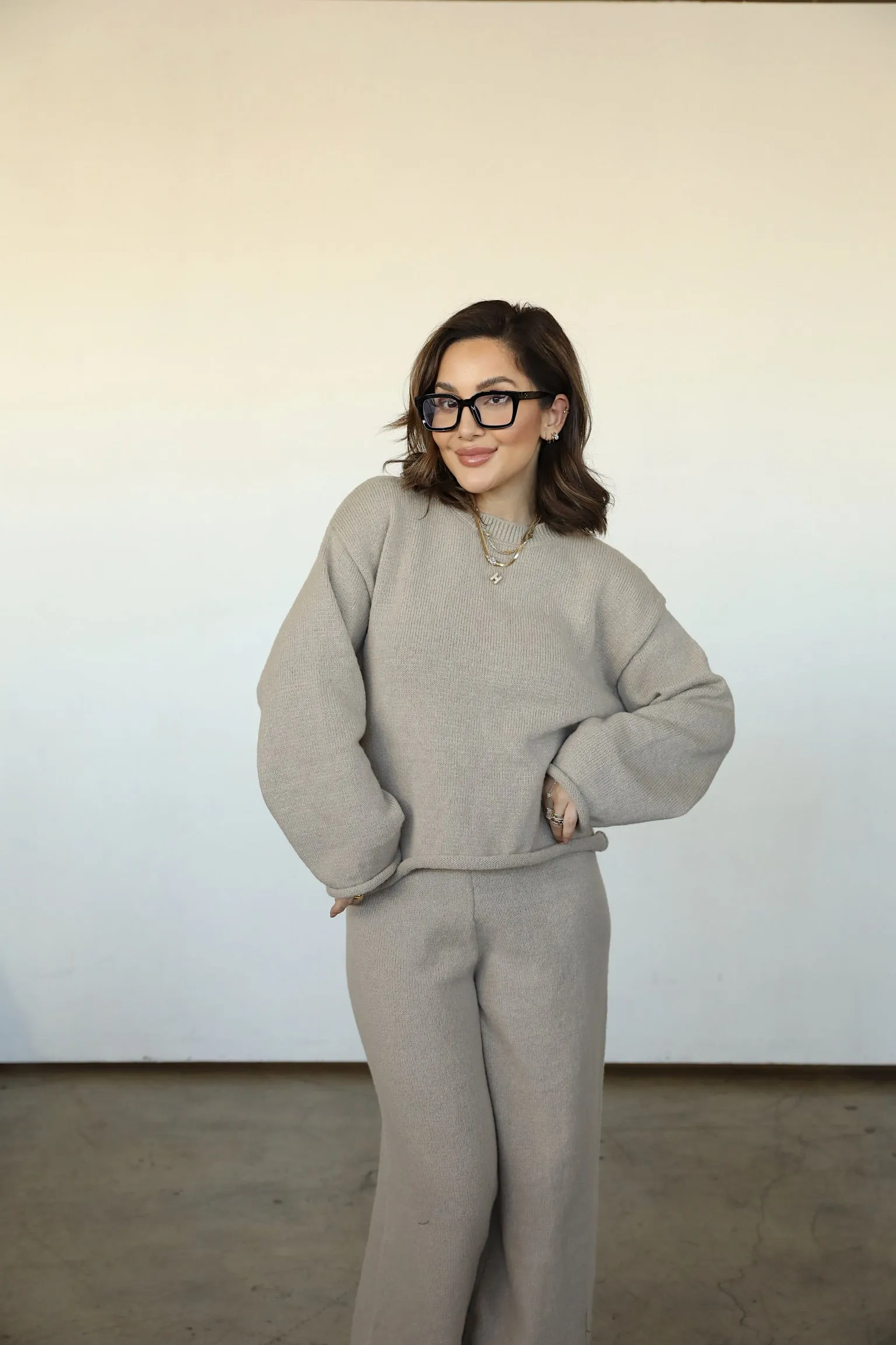 RIBBED SWEATER SET sold by Elvn Elvn product image thumbnail 2