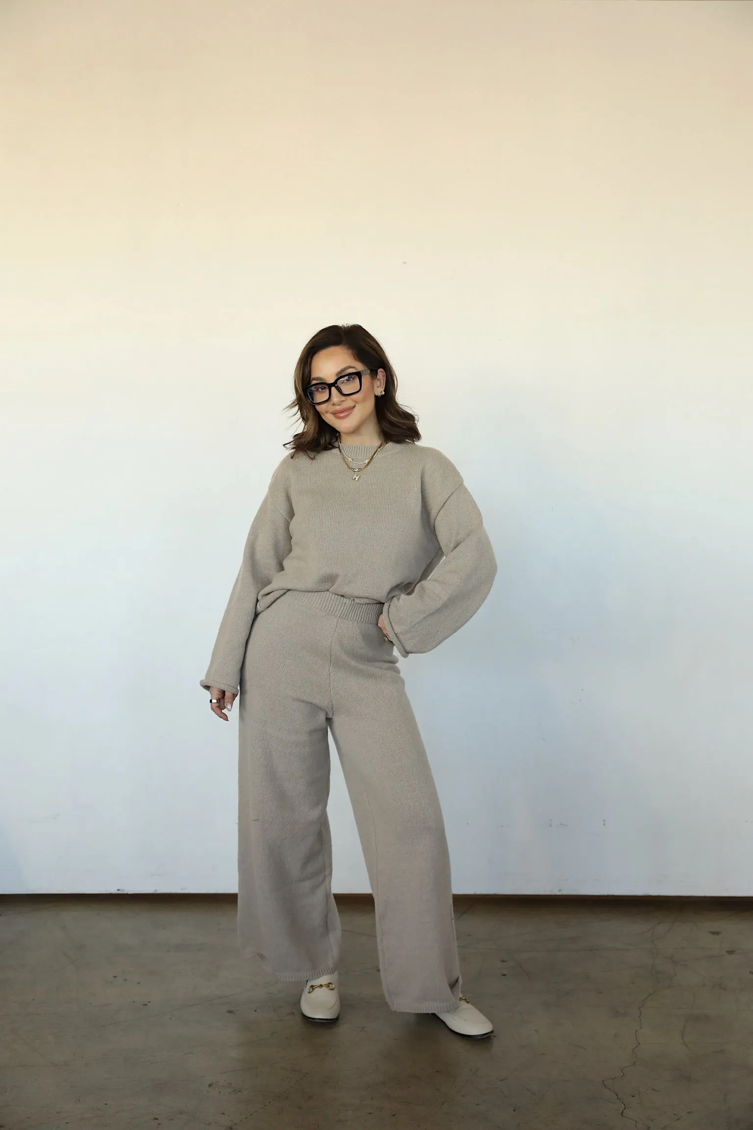 RIBBED SWEATER SET sold by Elvn Elvn product image thumbnail 3