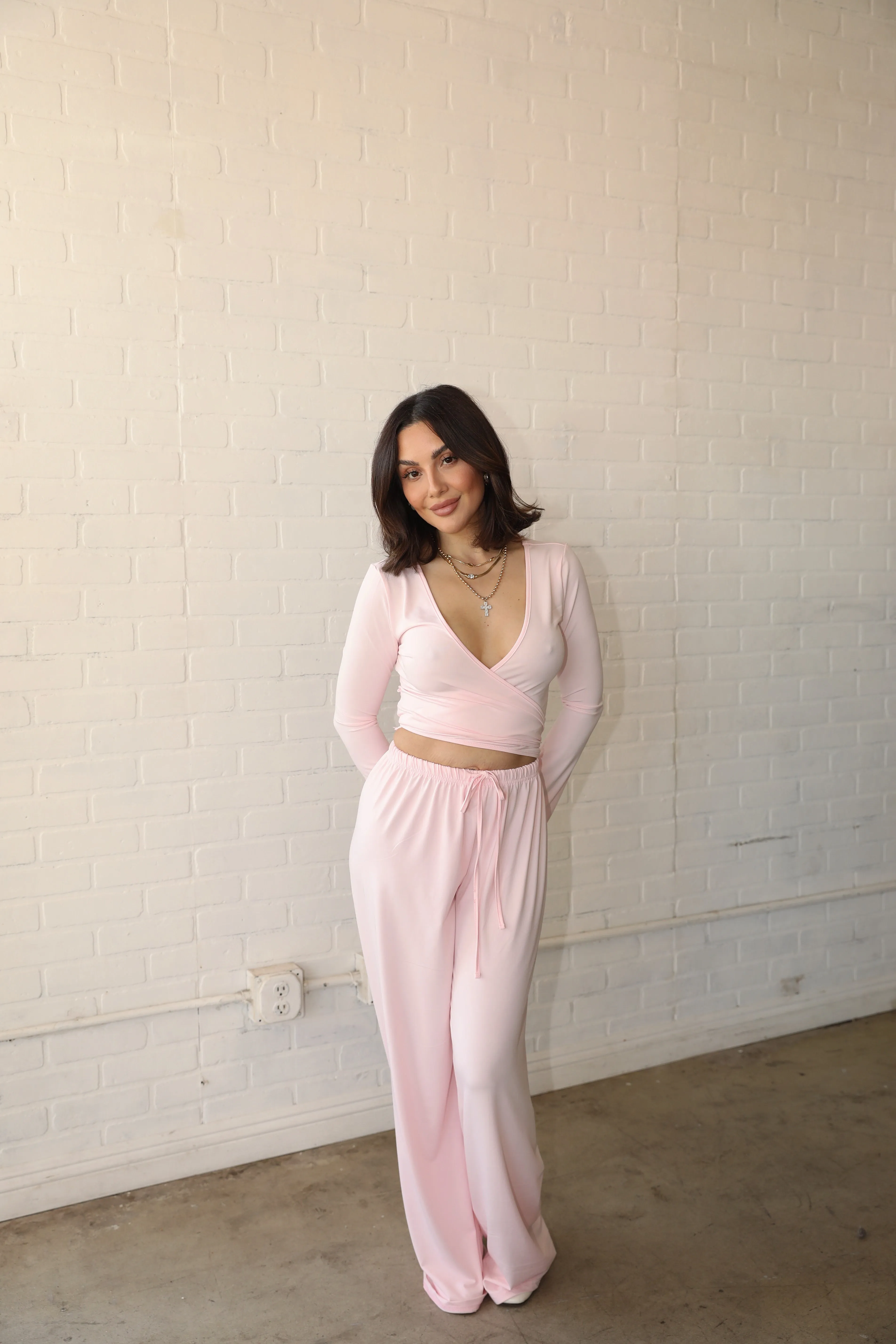 WRAP LOUNGE PANT SET sold by Elvn Elvn product image thumbnail 2