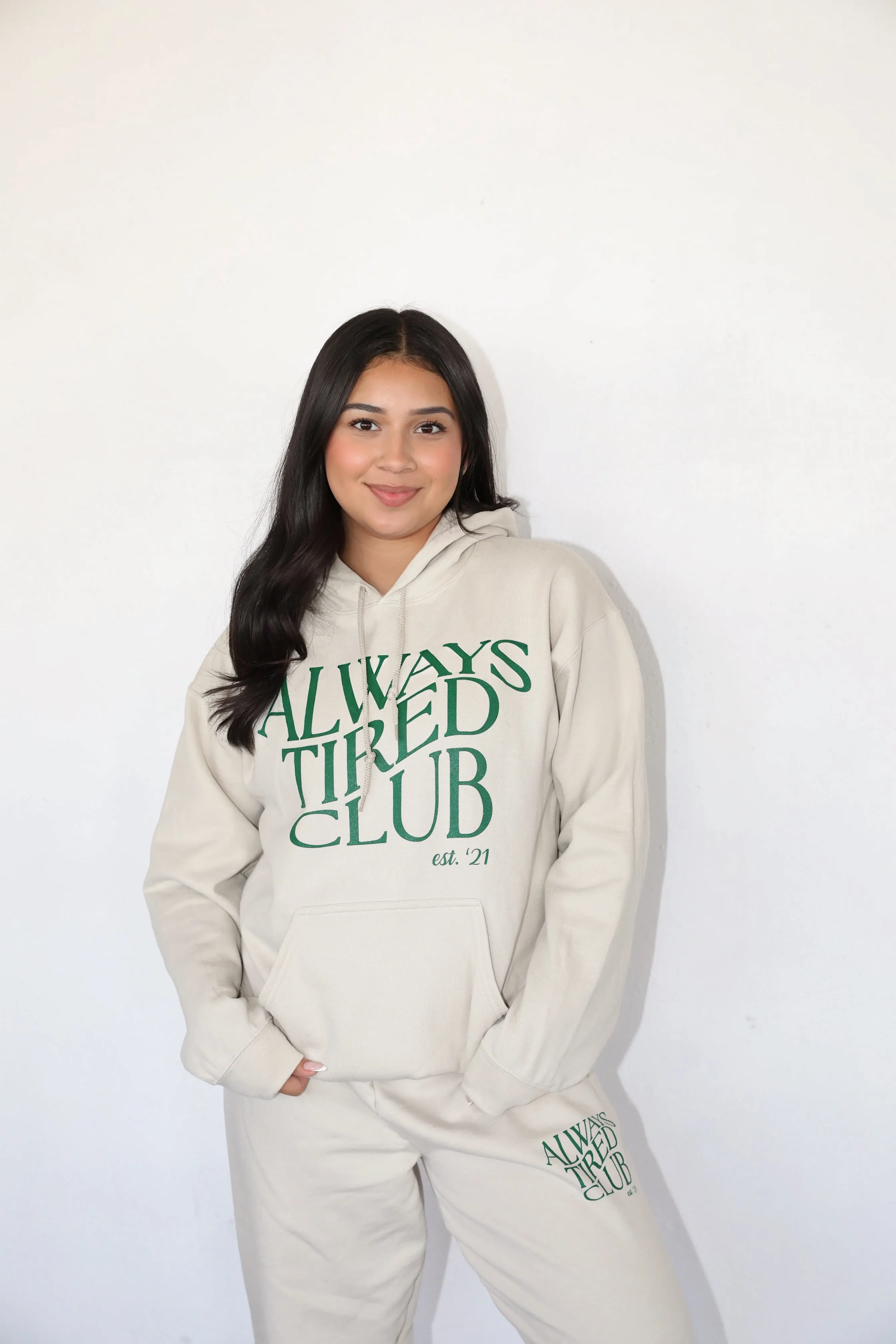 ALWAYS TIRED HOODIE SET sold by Elvn Elvn product image thumbnail 2