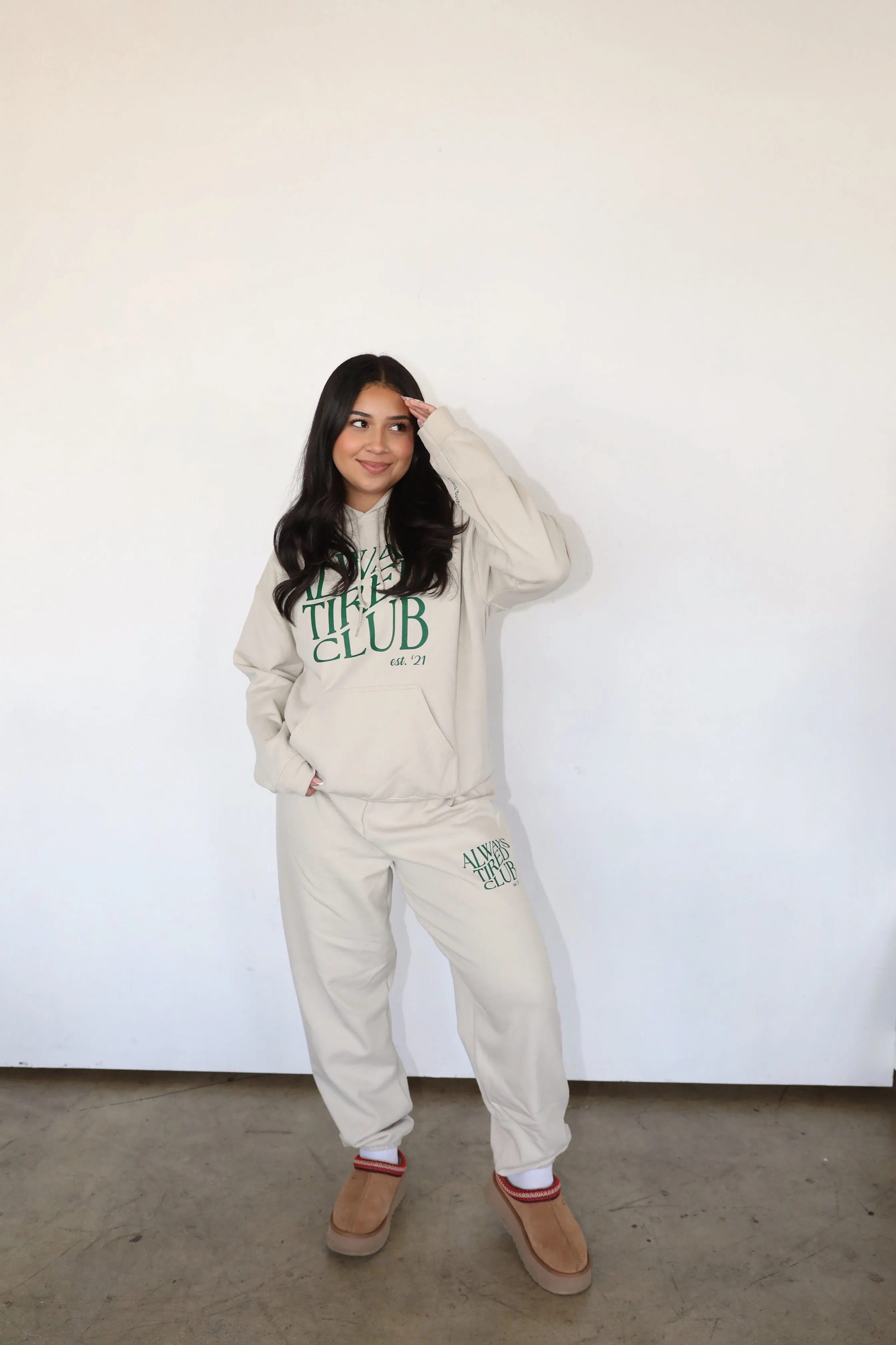 ALWAYS TIRED HOODIE SET sold by Elvn Elvn