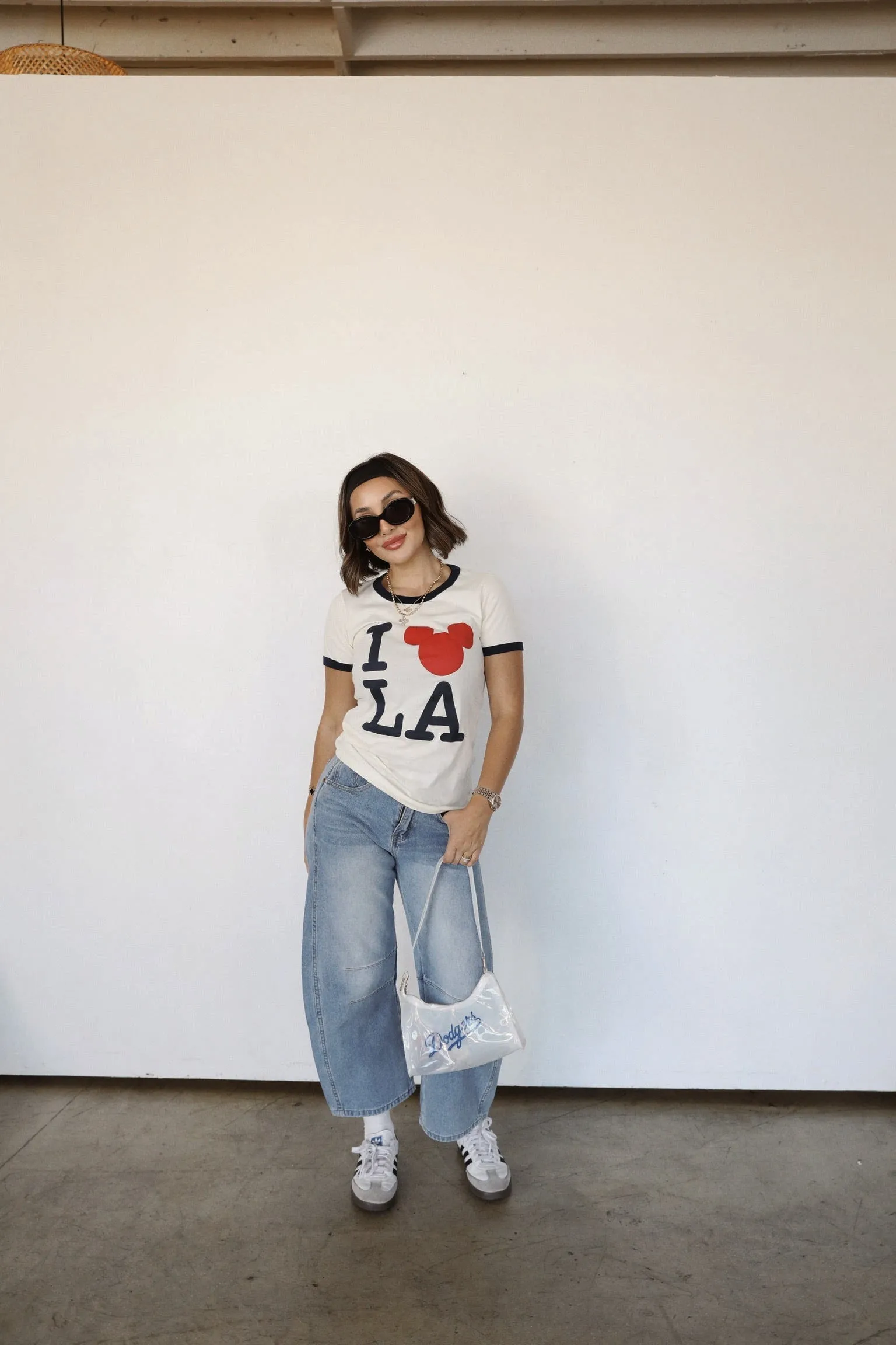 I °o° LA BLUE TRIM TEE sold by Elvn Elvn