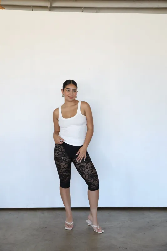 LACE CAPRIS sold by Elvn Elvn