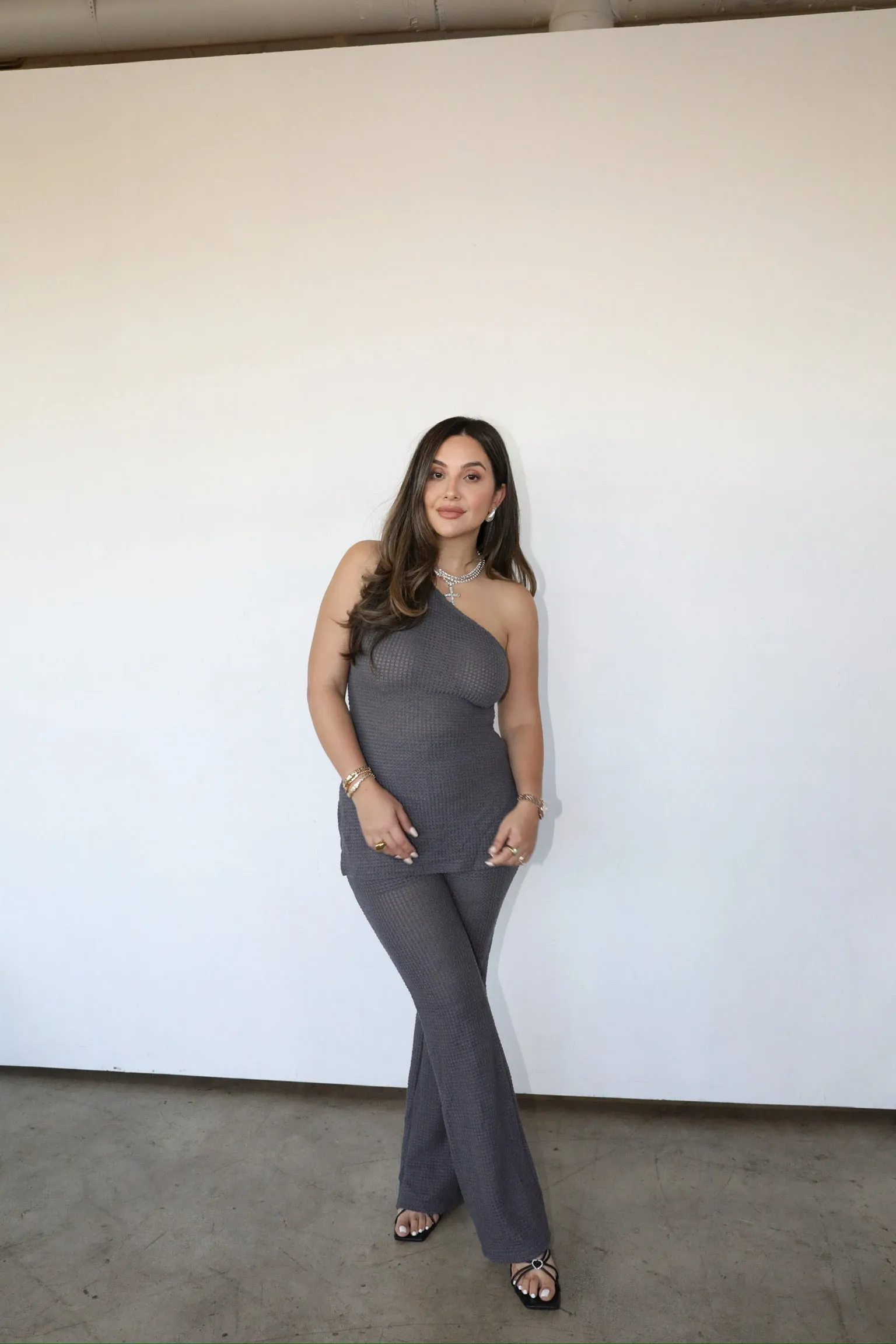 ONE SHOULDER WAFFLE SET sold by Elvn Elvn