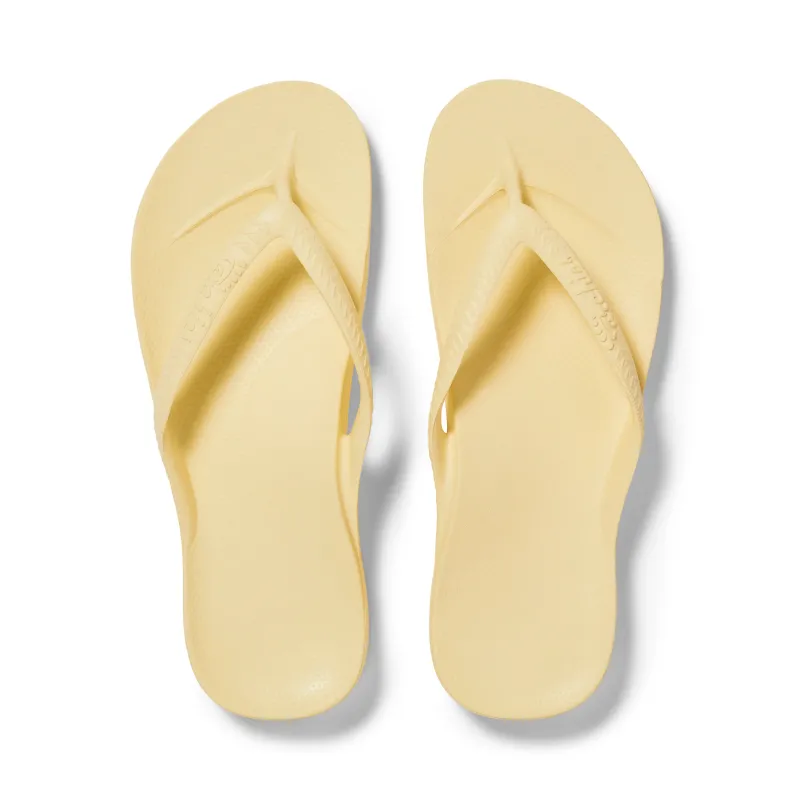Arch Support Flip Flops - Classic - Lemon sold by Archies