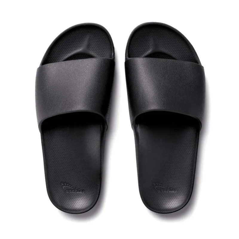 Arch Support Slides - Classic - Black sold by Archies