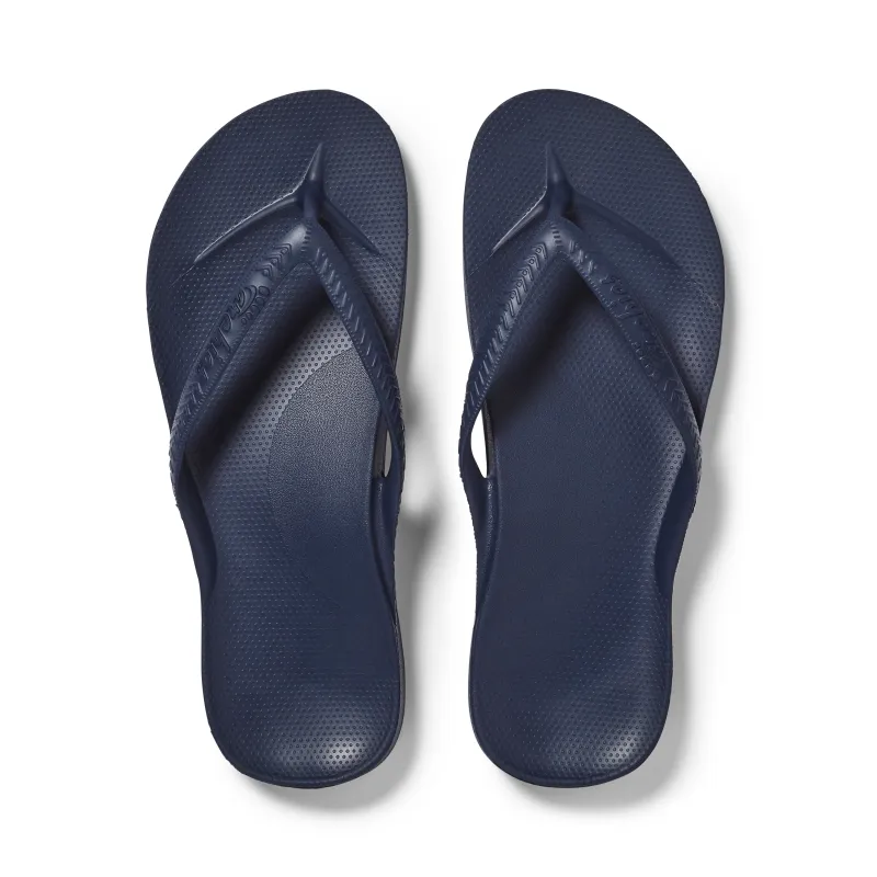 Arch Support Flip Flops - Classic - Navy sold by Archies