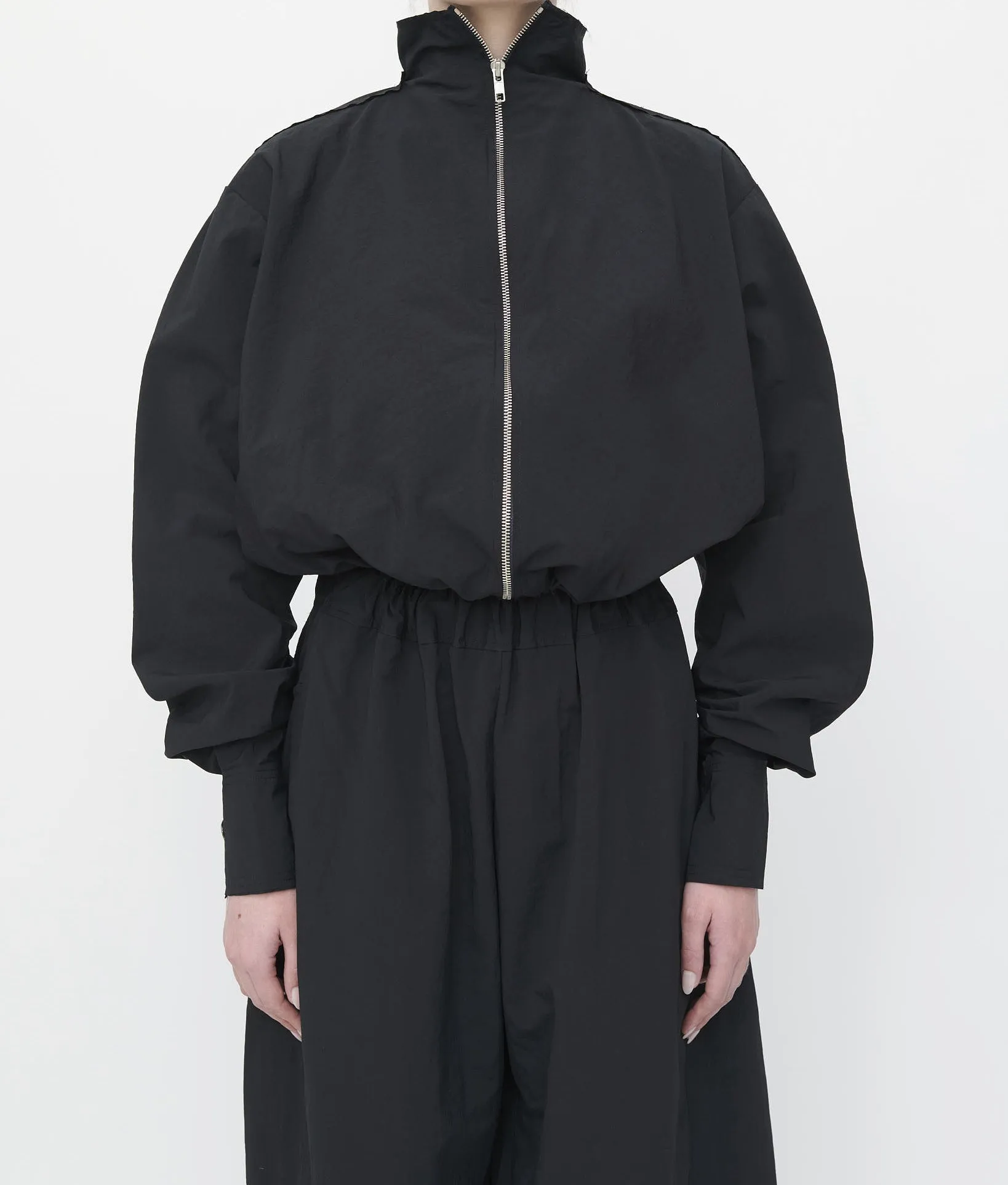 Black Bomber Jacket sold by Talia Byre