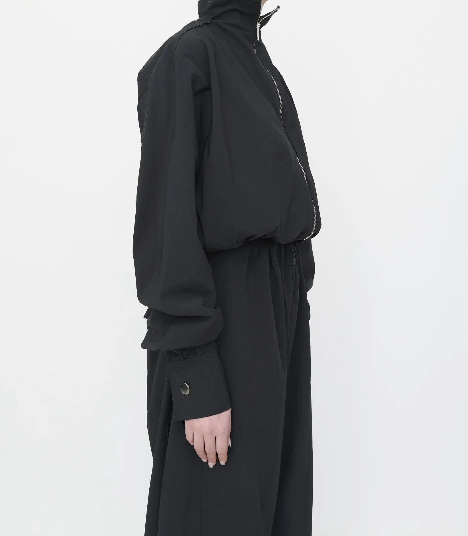 Black Bomber Jacket sold by Talia Byre product image thumbnail 2