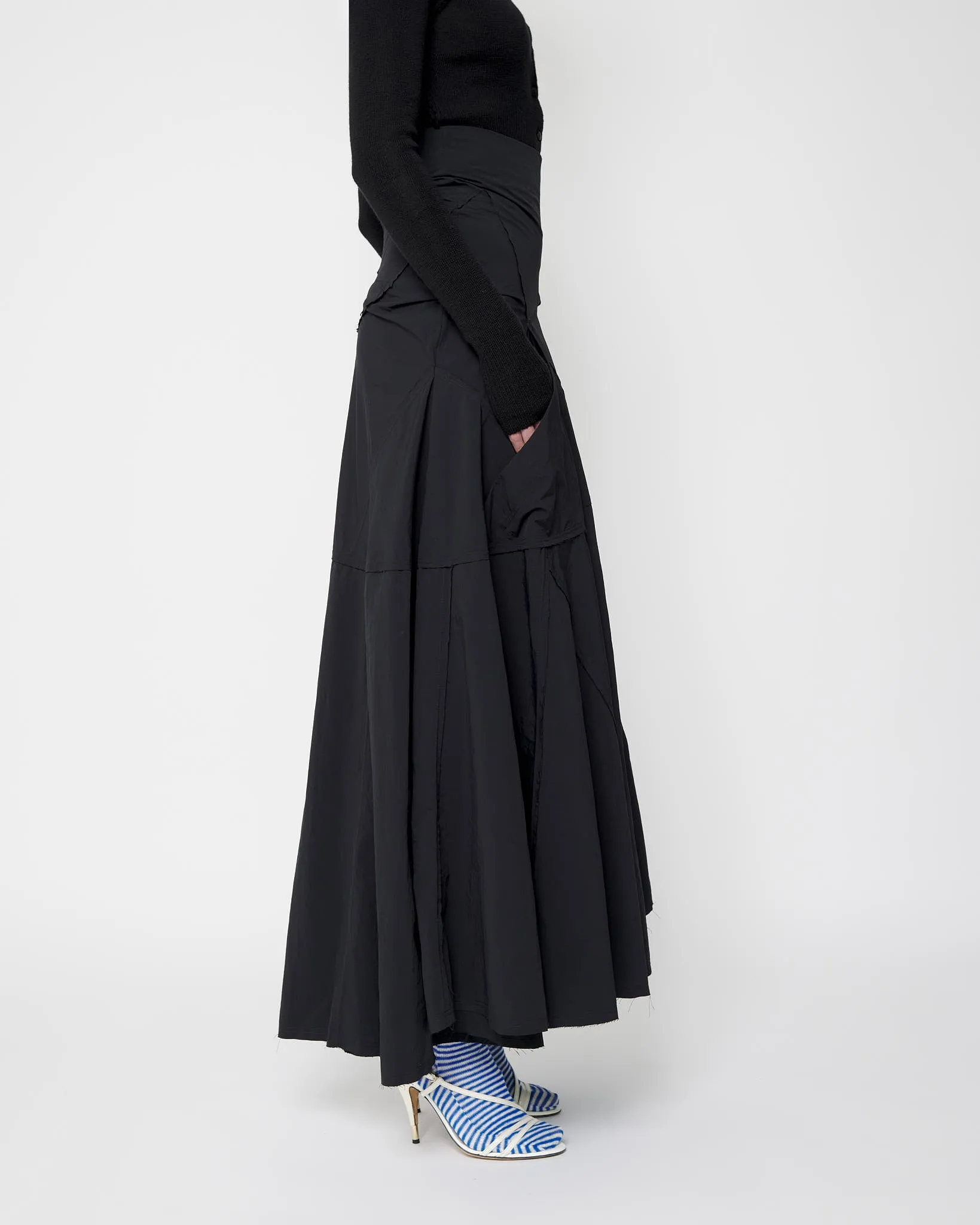 Black Full Flame Skirt - Nylon sold by Talia Byre product image thumbnail 3